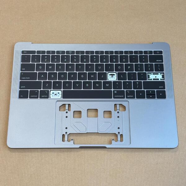 【ジャンク】MacBook Pro 13インチ 2017 キーボード US配列 A1708 スペースグレイ トップケース 第2世代バタフライ構造