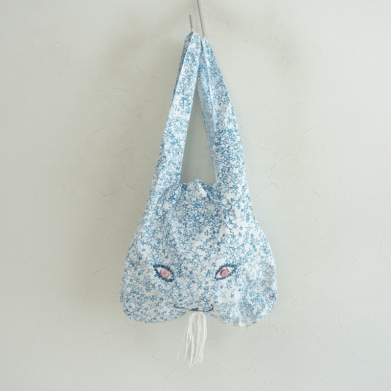 美品 ミナペルホネン ジャガード ウサバッグ 大 mina perhonen ミナペルホネン mina perhonen usa bag （大） ウサバッグ