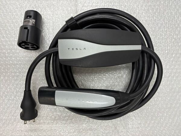 ●送料無料●動作確認済み●Tesla テスラ 純正 EV車 電気自動車 充電ケーブル モバイルコネクター アダプター