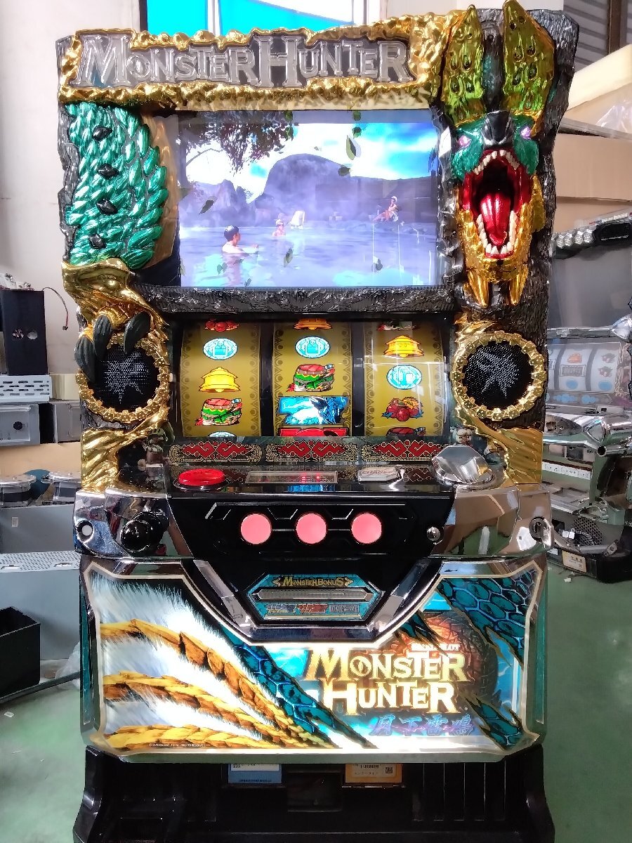 モンスターハンター月下雷鳴 エンターライズ コイン不要機付き 送料込み Yahoo!オークション -「モンスターハンター月下雷鳴」(パチンコ