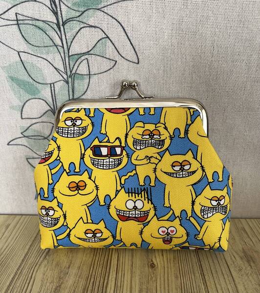 がま口・ ポーチ / 財布 / 小物入れ / ハンドメイド ☆ ハリーピーナッツ猫・15