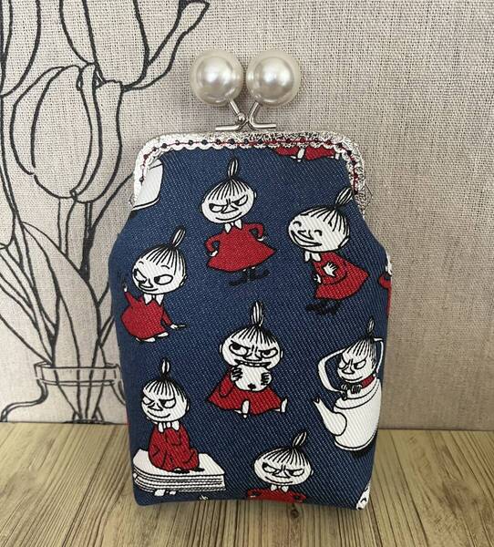 縦型がま口 / ポーチ/ 小物入れ / タバコケース / ハンドメイド ☆リトルミイ・11