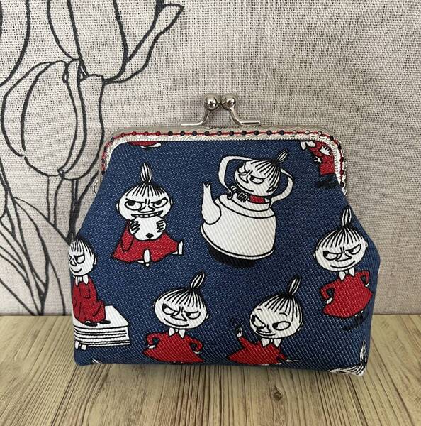 がま口 / ポーチ/ 財布 / 小物入れ / ハンドメイド ☆リトルミイ・デニム調・17