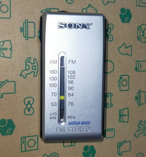 SRF-S86 ソニー 美品 受信確認済 完動品 ワイドFM AM FM ポケットラジオ ライターサイズ 通勤 出張 防災 旅行 ジョギング 登山 競馬 108687