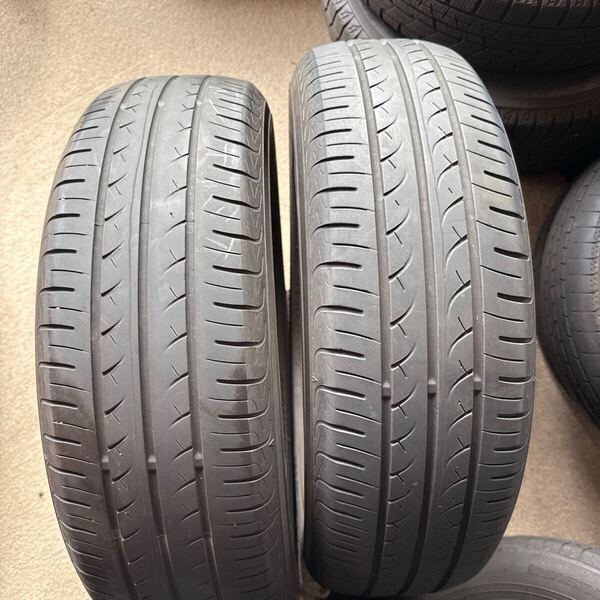 185/65R15 ヨコハマタイヤ ブルーアース YOKOHAMA BLUEARTH 中古夏2本 2023年製 送料無料 残溝少なめ