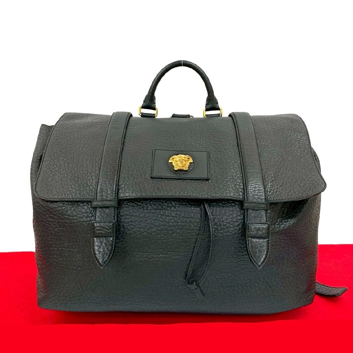 美品■ジャンニヴェルサーチ メデューサ リュックサック 巾着型 レザー ブラック 2025年最新】Yahoo!オークション -「リュック」(VERSACE)の中古