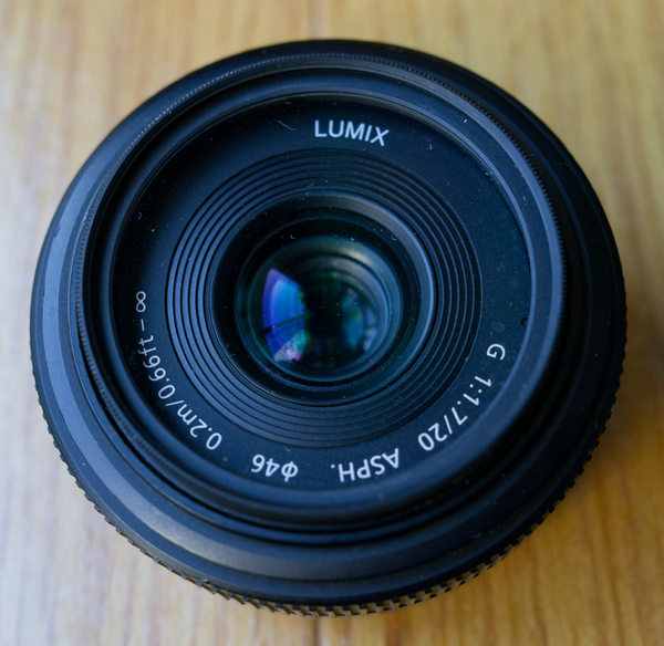 Panasonic LUMIX G 20mm F1.7 ASPH. H-H020 プロテクター付き パナソニック パンケーキ 標準単焦点 中古実用品