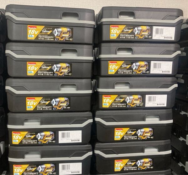 10個 新品 マキタ TD173 ケースのみ 純正品 18V インパクトドライバー バッテリー 充電器 など収納可能 ツールボックス 箱 TD172 makita ①