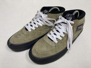 レア!! SK8 VANS HALF CAB ベージュグレー系 オールスエード 黒ソール US7 (25cm) バンズ ハーフキャブ アメリカ企画限定!!
