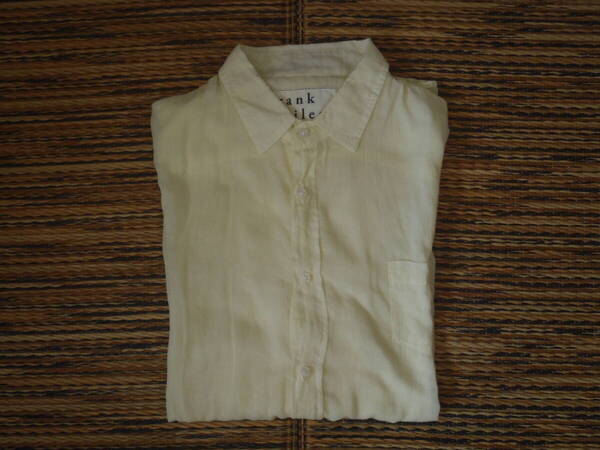 Frank & Eileen LUKE XS フランク & アイリーン ルーク ガーゼコットン シャツ イエロー XS size Used品 サザビーリーグ ロンハーマン