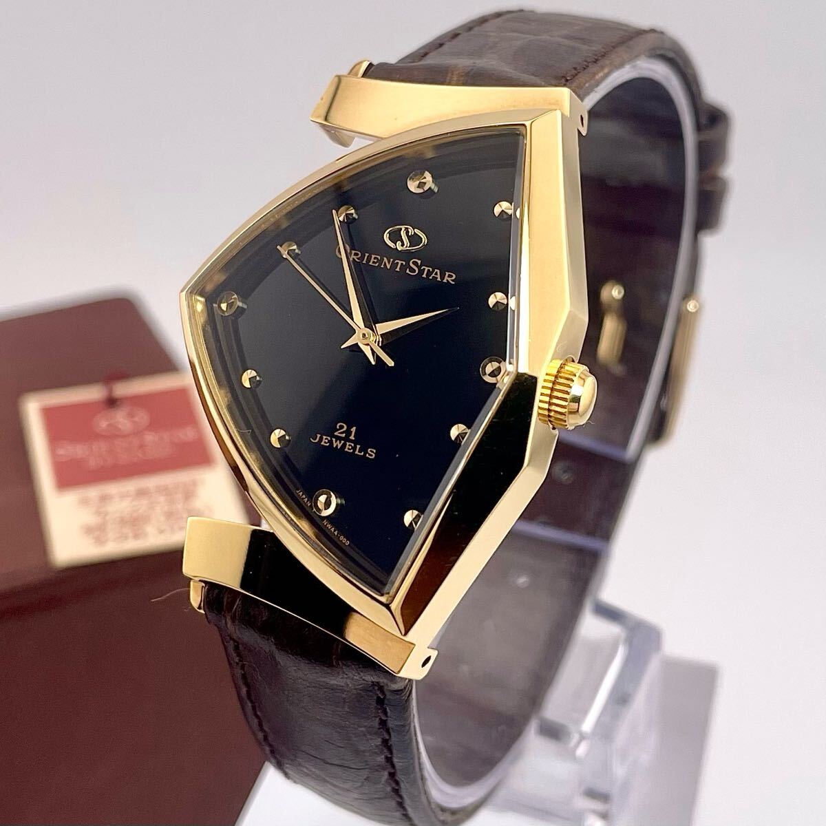 ORIENT STAR 自動巻き時計 黒文字盤 21ジュエル Yahoo!オークション -「orient star 21」(オリエントスター