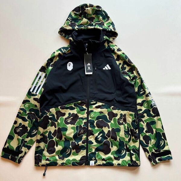 タグ付 アベイシングエイプ アディダスコラボ BAPE X ADIDAS GOLF CAMO JACKET グリーン メンズ A BATHING APE