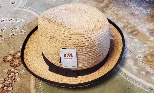 新品 麦わら帽子 メンズ Mサイズ