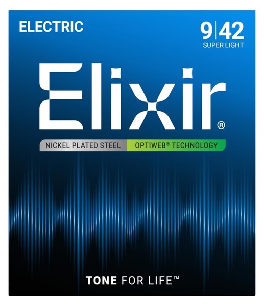 Elixir OPTIWEB #19002 Super Light 009-042 エリクサー コーティング弦 エレキギター弦