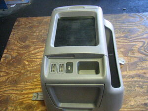 平成18年 アルファード DBA-ANH10W 純正 ウッド木目調 センターコンソール ステー付き