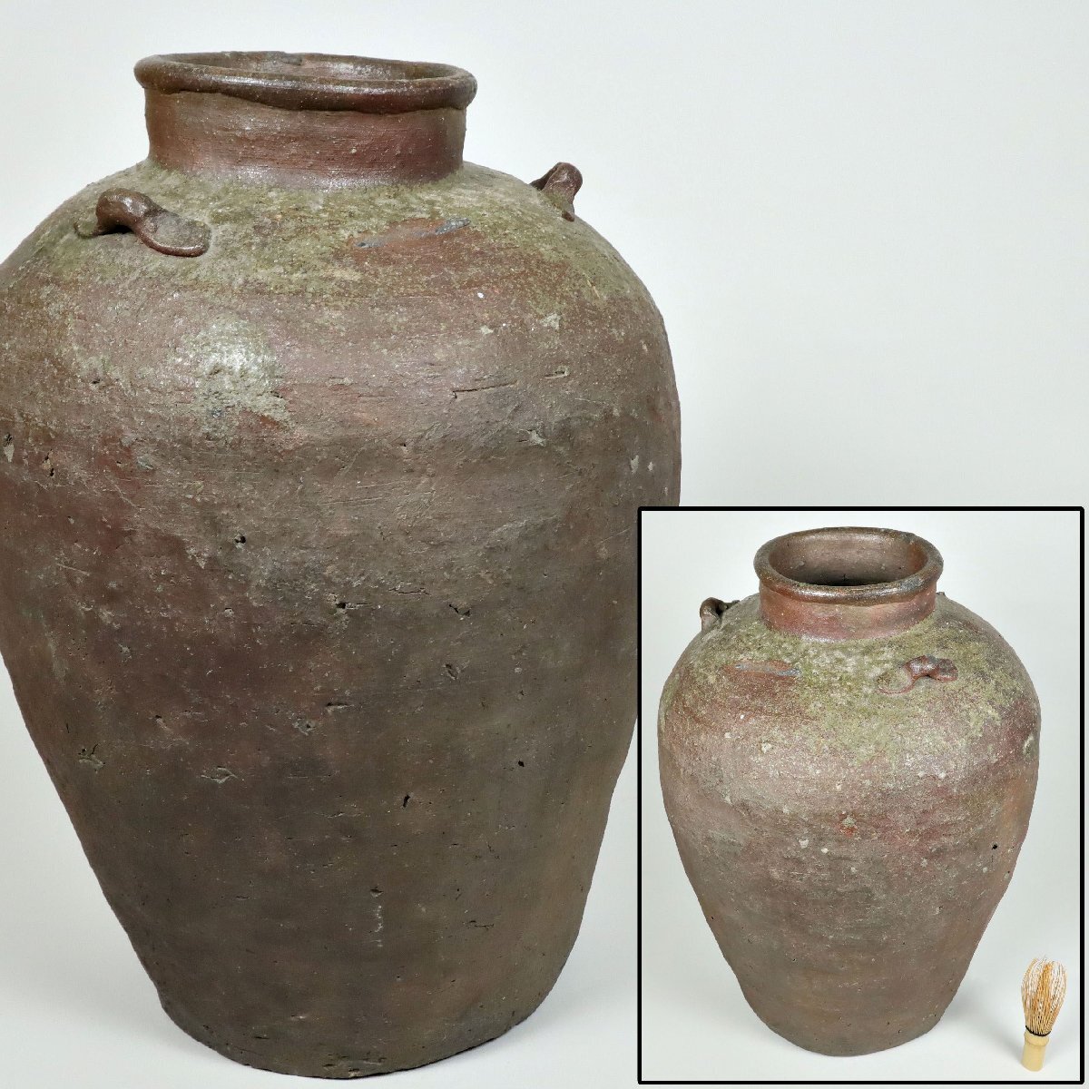 備前焼 古備前 三耳茶壺 花瓶 骨董品 花器 フラワーベース 2025年最新】Yahoo!オークション -三耳壷の中古品・新品・未使用