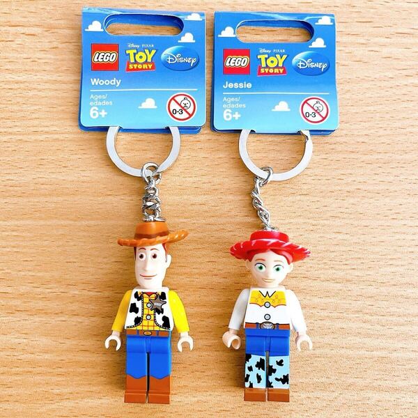 【新品】LEGO レゴ TOY STORY トイストーリー ウッディ ジェシー ミニフィグ キーホルダー キーリング