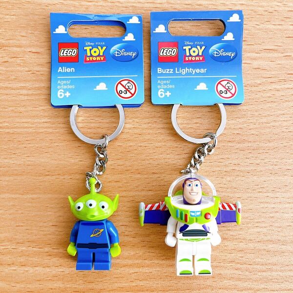 【新品】LEGO レゴ TOY STORY トイストーリー バズライトイヤー リトルグリーンメン ミニフィグ キーホルダー キーリング