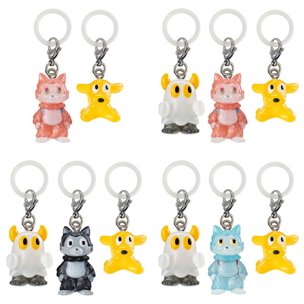 ★11個セット★新品★未使用★おおかみくんとなかま★犬★ニセおばけ★めじるしアクセサリー★ガチャ★ガシャ★カプセルトイ★