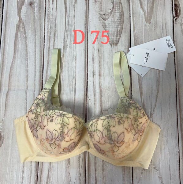 早い者勝ちセール トリンプ TR596 天使のブラ 魔法のハリ感 ブラジャー D 75
