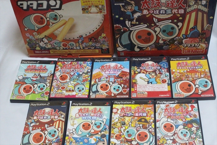 タタコン2台 ソフト4枚 Yahoo!オークション -「太鼓の達人タタコン2台」(おもちゃ