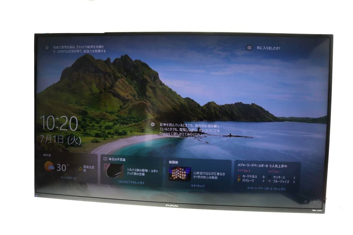 A6-98 FUNAI 50型 液晶カラーテレビ 2022年製 Yahoo!オークション -「funai テレビ」(50インチ~) (テレビ)の