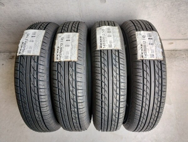 新品!! 未使用!! YOKOHAMA ヨコハマ エコス ECOS ES300 145/80R12 4本 2021年 32週