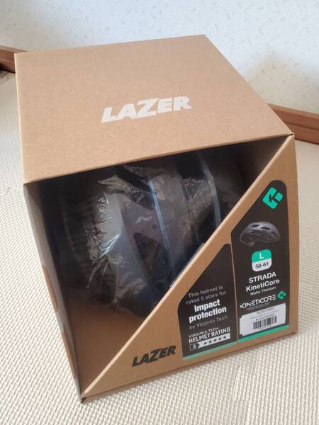 LAZER(レーザー) Strada KC AF ストラーダ キネティコア アジアンフィット マットチタニウム ヘルメット