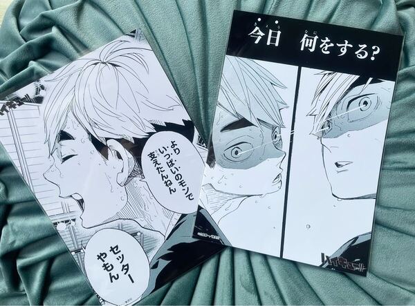 ハイキュー!! 宮侑 宮治 ブロマイド ジャンプショップ限定 イラストカード 2枚セット