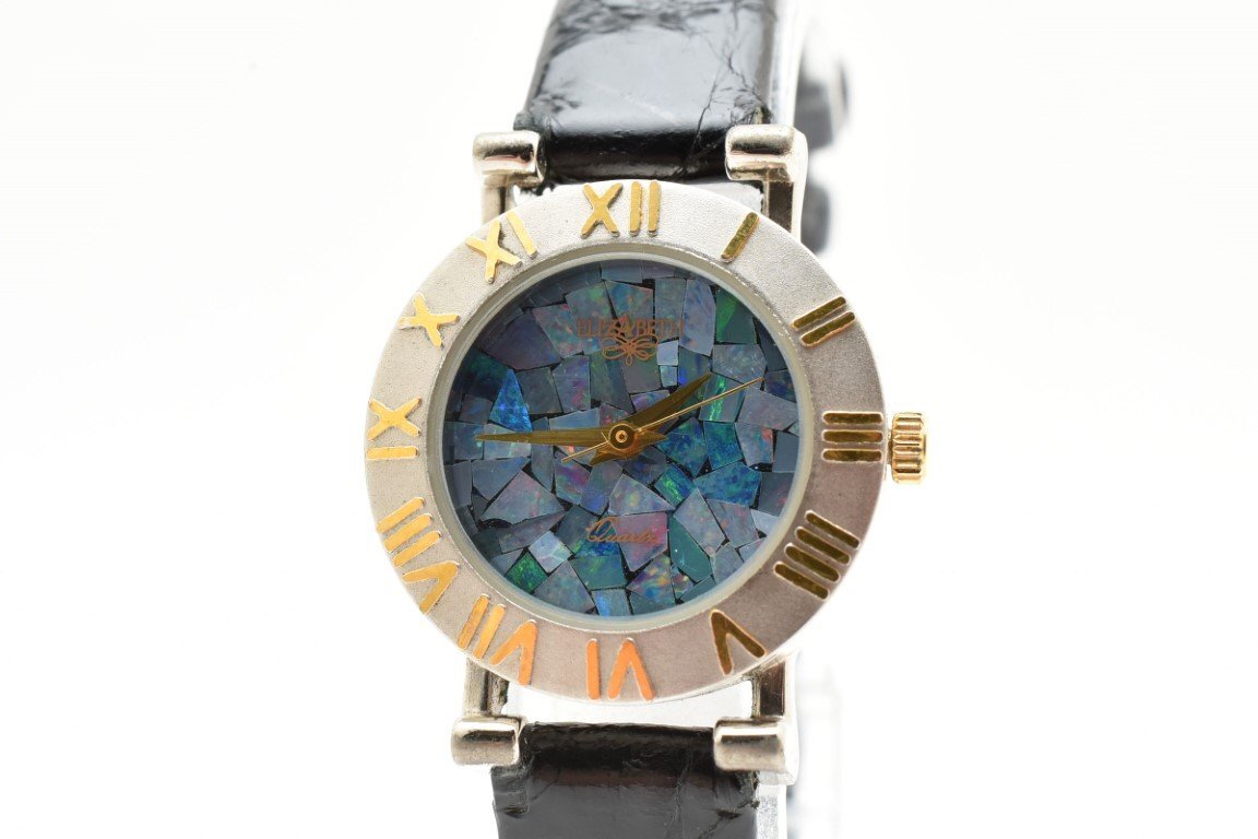 エリザベス ELIZABETH LA オパール調文字盤 美品 Yahoo!オークション -「elizabeth」(レディース腕時計) の落札