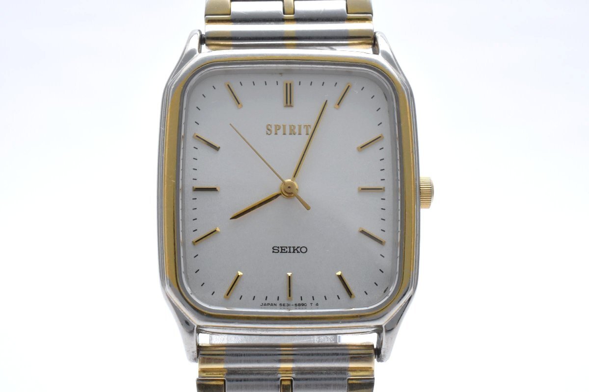 SEIKO セイコー 5E31-5B50 クォーツ 腕時計 SEIKO SPIRIT RECTANGLE Ref. 5E31-5B50 Quartz movement Seiko