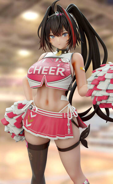 【キャストオフ可能】完成品 勝利の女神 NIKKE チアリーダー ベイ 1/6スケール 彩色済み完成品フィギュアガレージキット 即決 送料無料