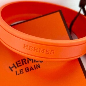 新品 非売品 HERMES ラバーバンド ブレスレット オレンジ