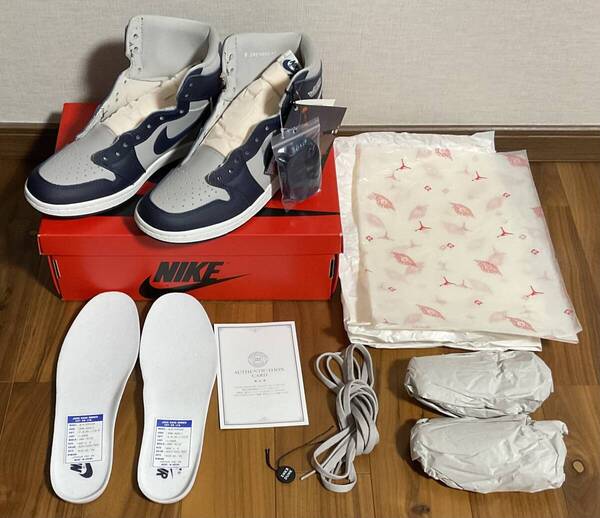 ジョージタウン AJ1 AIR JORDAN 1 HIGH '85 GEORGETOWN BQ4422-400 カレッジネイビー/テックグレー NIKE Jordan エア ジョーダン 1黒タグ