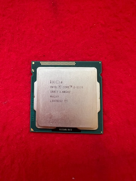CPU Intel Core i5 3570 3.4GHz TB3.8GHz SR0T7 Socket LGA1155 4コア4スレッド 動作品 デスクトップ用