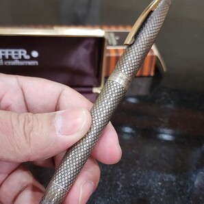 Sheaffer スターリングシルバー インペリアル・タッチダウン万年筆14K シェーファー