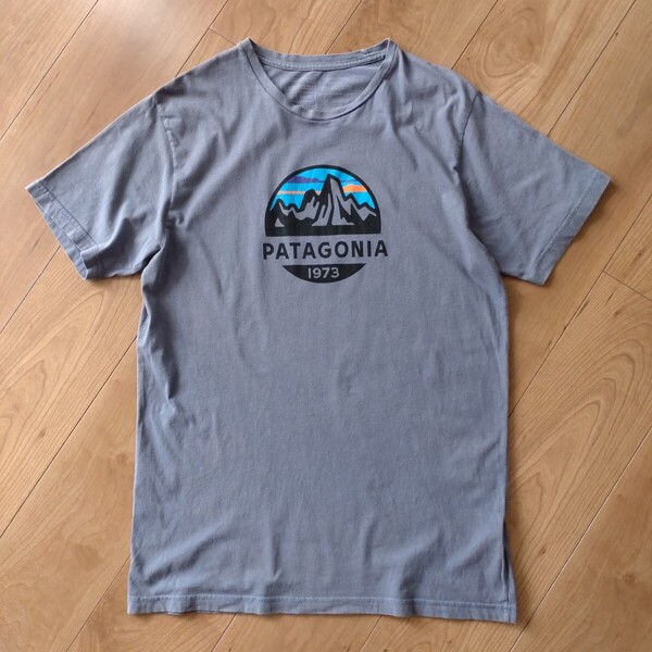 patagonia Organic Cotton Tee/ネイビー/半袖Tシャツ/古着/M【J922】