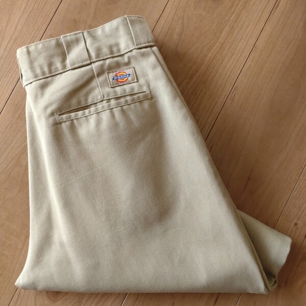 Dickies 874KH/ワークパンツ/チノ/古着/実寸W32L29【D1424】