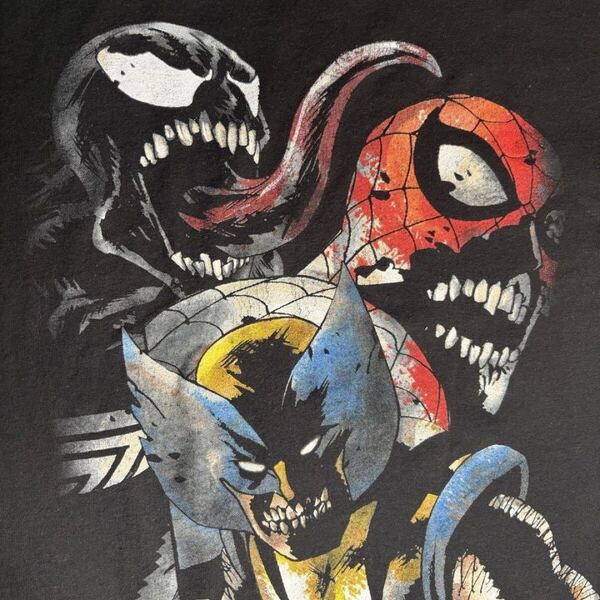 マーベル・ゾンビーズ Tシャツ ヴェノム スパイダーマン ウルヴァリン 入手困難 MARVEL アメコミ X-MEN VENOM、Spider-Man L
