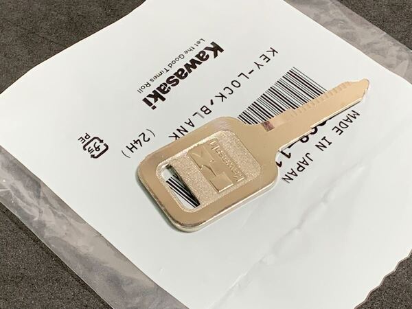 Z400FX ブランクキー 純正 新品 Z550FX Z400J Z400GP Z550GP Z750GP GPZ400F GPZ400F Ⅱ GPZ750 1本 スペアキー カワサキ