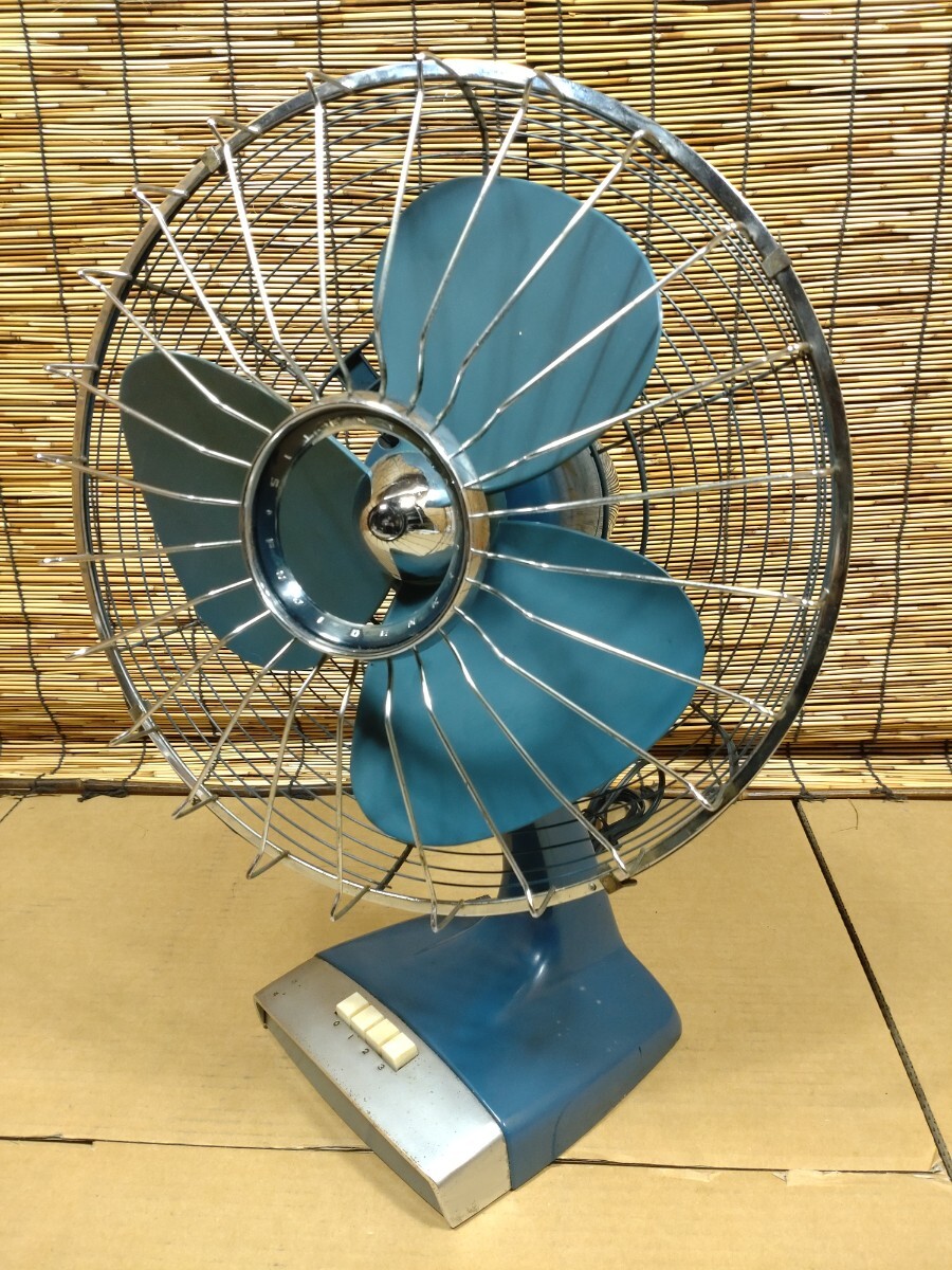 フジデンキ 扇風機 昭和ビンテージ レトロネイビー Yahoo!オークション -「富士電機 扇風機」(アンティーク