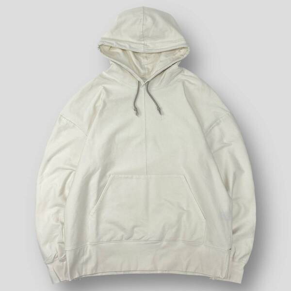BIOTOP購入 美品 GREI. / グレイ 19SS USA製 PULLOVER HOODIE SWEAT 2 ホワイト系 スウェット プルオーバー パーカー フーディー SSM5360