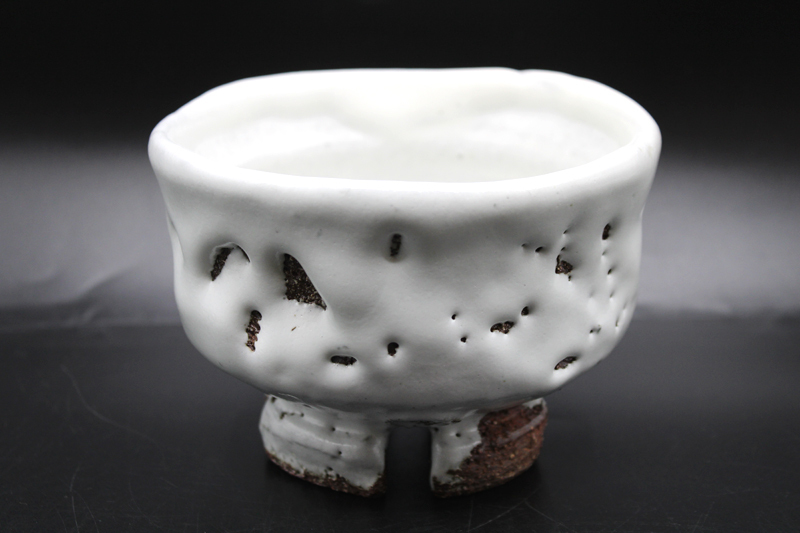 萩焼 白萩茶碗 【山根清玩作】 Yahoo!オークション -「山根清玩」(日本の陶磁) (陶芸)の落札