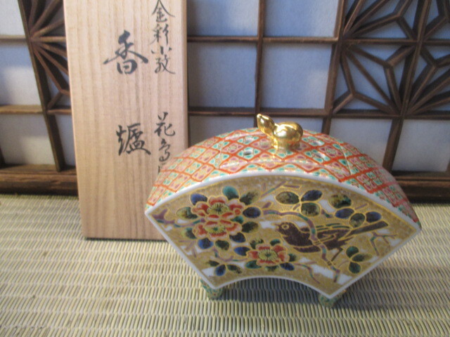 美品❣️ 九谷焼 香炉 未使用品 Yahoo!オークション -「香炉 九谷 美品」(九谷) (日本の陶磁)の