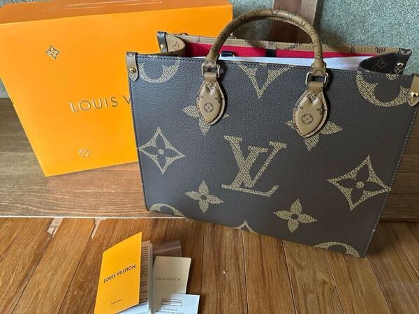 ルイヴィトン モノグラム LOUIS VUITTON トートバッグ オンザゴーMM レザー ハンドバッグ 並行輸入品
