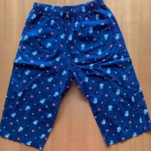 USED【UNIQLO/ユニクロ★ドラえもん ステテコ/リラコ(160)】ネイビー 涼しくてラクチン♪パジャマズボン ルームウェア 綿100%