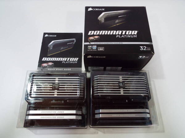 メモリ CORSAIR DOMINATOR AIRFLOW PLATINUM CMD32GX4M4A2800C16 LED メモリクーラー DDR4-2800 PC4-22400 8GB 4枚組 合計 32GB PC4 DDR4