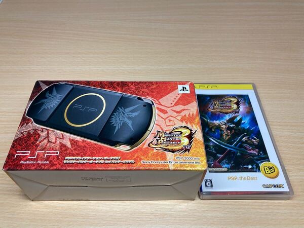 美品 PSP3000ハンターズモデル 付属品あり SONY ソニー プレイステーションポータブル