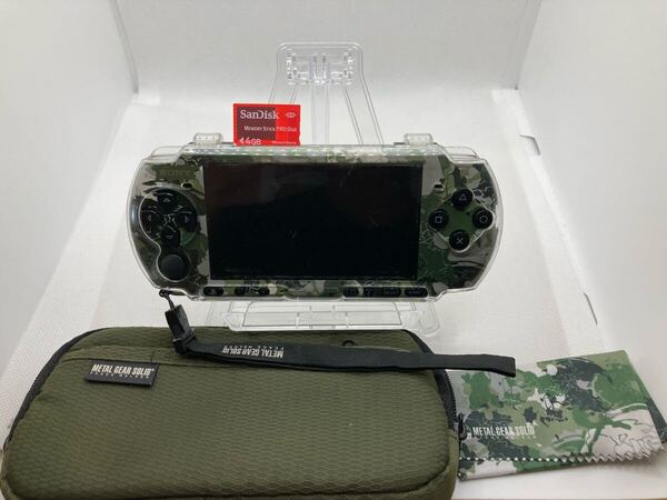美品 PSP3000メタルギアソリッドモデル メモリーカード付き SONY ソニー プレイステーションポータブル