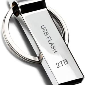 USBメモリ 3.0 大容量 メモリースティック 防水 高速 USBメモリー キーホルダー付き PC/コンピュータのデータストレージ用 (silver)